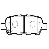 Колодки тормозные дисковые задние Nissan X-Trail 2.0i2.5i2.2dCi Skyline V35 01> (нов арт GK0732) <b>CTR CKN-17</b>