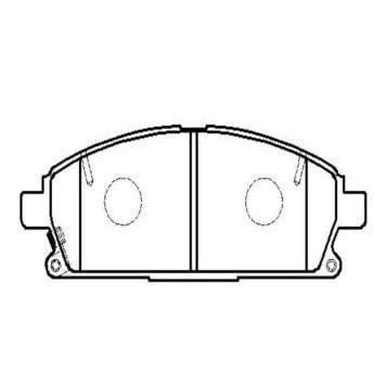Колодки дисковые передние_ Nissan PatfinderX-Trail 97>, Infiniti Q45 89-01 (нов арт GK0724) <b>CTR CKN-9</b>