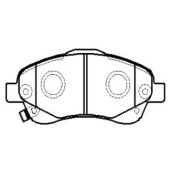 Колодки тормозные дисковые передние Toyota Avensis (нов арт GK1167) <b>CTR CKT-154</b>