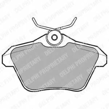 Колодки тормозные дисковые для LANCIA KAPPA(838,838A,838B) <b>DELPHI LP1018 / 21606</b>