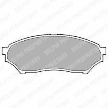 Колодки тормозные дисковые для MITSUBISHI PAJERO PININ(H6#W,H7#W) <b>DELPHI LP1448 / 23487</b>
