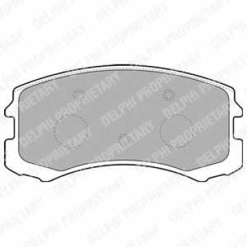 Колодки передние LANCER (CY) 1.8, LANCER VI EVO 2.0-16V <b>DELPHI LP1901</b>