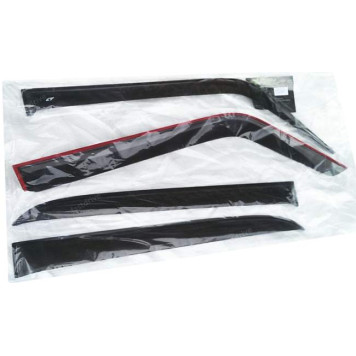 Ветровики (дефлекторы) для дверей ВАЗ 2101-2107 самоклеящиеся (компл.4шт) <b>DELTA DN-00001</b>