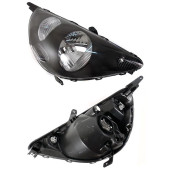 Фара HONDA FIT 01-07 5D черная под электрокорректор <b>DEPO 217-1148R-LEMD2</b>