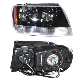 Фара JEEP GRAND CHEROKEE 02-05 черная <b>DEPO 333-1144R-AS-2C</b>
