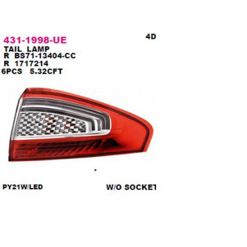 Фонарь наружный правый sdn FORD MONDEO 2011- / 431-1998R-UE <b>DEPO 4311998RUE</b>