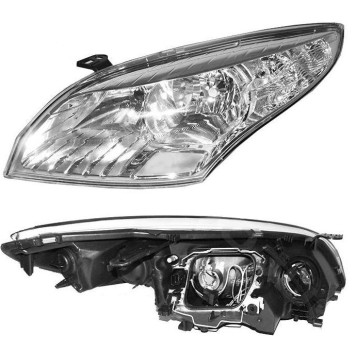Фара RENAULT MEGANE III 08-12 лев. хром с электрокорректором <b>DEPO 551-1178LMLDEM1</b>