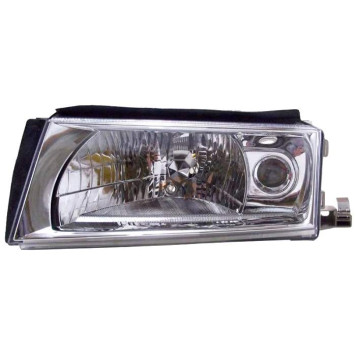 Фара левая электр. с противотуманкой SKODA OCTAVIA 2001- (+TOUR) / <b>DEPO 665-1106L-LDEMF</b>