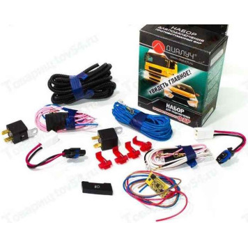 Провода противотуманных фар ВАЗ 2180 VESTA (жгут) полный комплект с платой и тактовой кнопкой в переднюю панель <b>ДИАЛУЧ ПВ273-В</b>