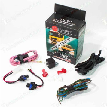 Провода противотуманных фар ВАЗ 2190 Гранта (жгут) полный комплект (под Н11, с 759.3710-01.01) <b>ДИАЛУЧ ПВ277</b>