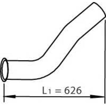Труба выхлопного газа DINEX 48120