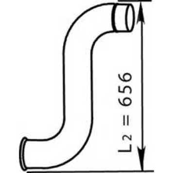 Труба выхлопного газа DINEX 66214