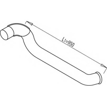 Труба выхлопного газа DINEX 68693