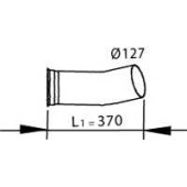 Труба выхлопного газа DINEX 82144