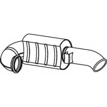 Глушитель выхлопных газов конечный DINEX 82611