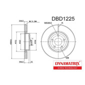 Диск тормозной <b>DYNAMATRIX DBD1225</b>