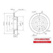 Диск тормозной <b>DYNAMATRIX DBD1506</b>