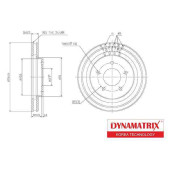 Диск тормозной <b>DYNAMATRIX DBD1599</b>
