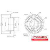 Диск тормозной <b>DYNAMATRIX DBD1743</b>