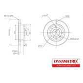 Диск тормозной <b>DYNAMATRIX DBD260</b>
