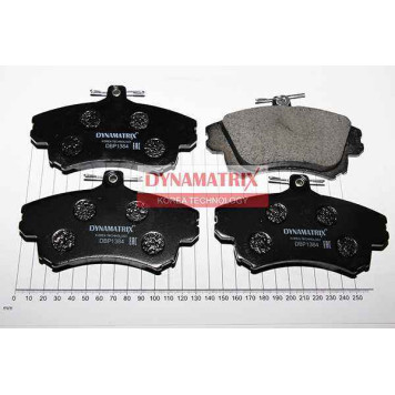 Комплект колодок для дисковых тормозов <b>DYNAMATRIX DBP1384</b>
