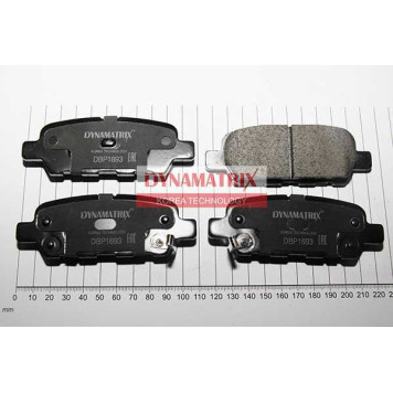 Комплект колодок для дисковых тормозов <b>DYNAMATRIX DBP1693</b>