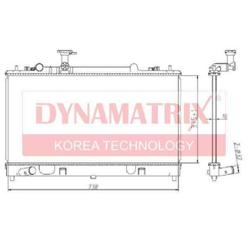 Радиатор охлаждения <b>DYNAMATRIX DR68508</b>