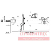 Амортизатор подвески газонаполненный <b>DYNAMATRIX DSA331014</b>