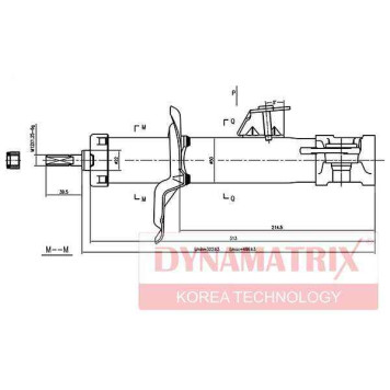 Амортизатор подвески газонаполненный <b>DYNAMATRIX DSA331014</b>