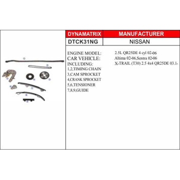 Комплект цепи грм <b>DYNAMATRIX DTCK31NG</b>