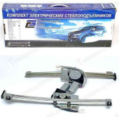 Стеклоподъемник ВАЗ 2110, 2170 Приора передний с электроприводом реечный (2шт, полный комплект) <b>ДЗС 2110-610403К-12</b>