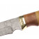 Нож туристический 110мм Эльбрус  Тайга, дамаск
