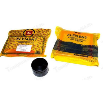 Комплект фильтров ВАЗ 1118 Калина, 2190 Гранта (масляный+воздушный+салонный) <b>ЭЛЕМЕНТ EOAC101</b>