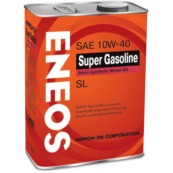 Масло моторное полусинтетическое 4л 10w40 SL Eneos SUPER GASOLINE SL OIL1357