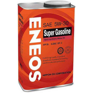 ENEOS 5W30 SL Super Gasoline (0, 946л) полусинтетическое SL, GF-3