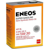 Масло моторное полусинтетическое 4л 5w30 SL Eneos SUPER GASOLINE SL OIL1361
