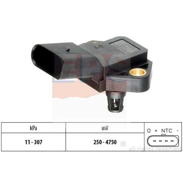 Датчик давления воздуха! Audi A2-A8/Q7, VW Bora/Golf 1.4-5.0TDi 00> <b>EPS 1993075</b>