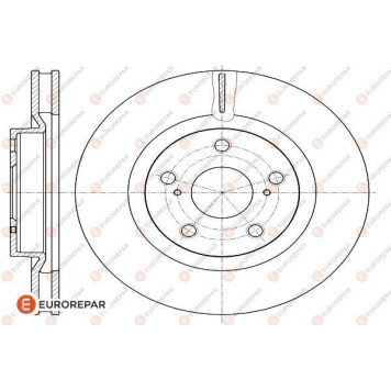 Диск тормозной <b>EURO REPAR 1622807280</b>