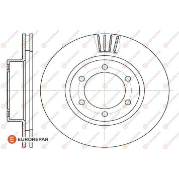 Диск тормозной <b>EURO REPAR 1622816480</b>