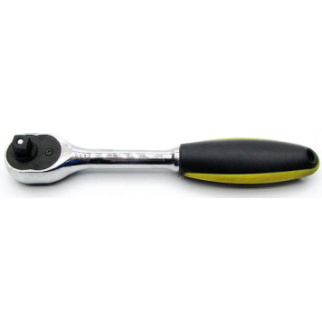 Трещотка 3/8" 72 зубца ЭВРИКА ER-13872, прорезиненная ручка