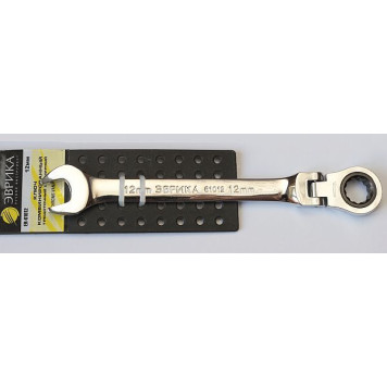 Ключ комбинированный трещоточный шарнирный 12мм ЭВРИКА ER-61012H-5