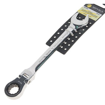 Ключ комбинированный трещоточный шарнирный 15мм ЭВРИКА ER-61015H