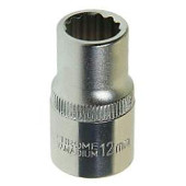 Головка 12мм 1/2" 12 гран. короткая ЭВРИКА ER-91305-12 длина 38мм