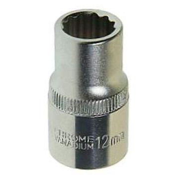 Головка 12мм 1/2" 12 гран. короткая ЭВРИКА ER-91305-12 длина 38мм