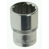 Головка 20мм 1/2" 6 гран. короткая ЭВРИКА ER-91313