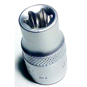 Головка TORX E14 1/2" ЭВРИКА ER-91604 (ключ протяжки ГБЦ ВАЗ 2108), длина 38мм