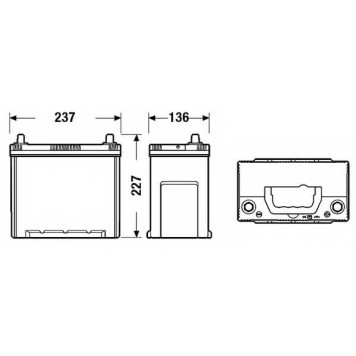 Аккумулятор EXIDE 154TE / EA456-1