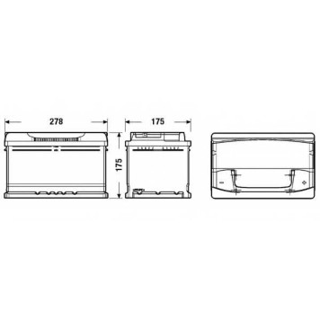Аккумулятор EXIDE 096TE / EA722-1