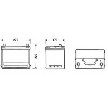 Аккумулятор EXIDE 030TE / EA754-1