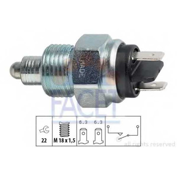 Выключатель фары заднего хода FACET EPS 1.860.133 / 7.6133